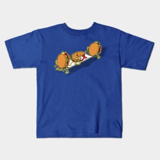 Funny Kawaii Burger Hamburger Junk Food Emergency Cartoon Kids T-Shirt